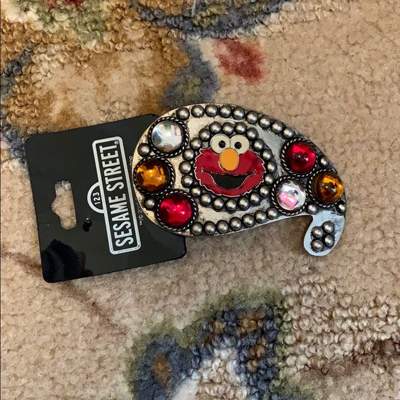 Elmo Sesame Street Workshop belt buckle metal NWT main image 5